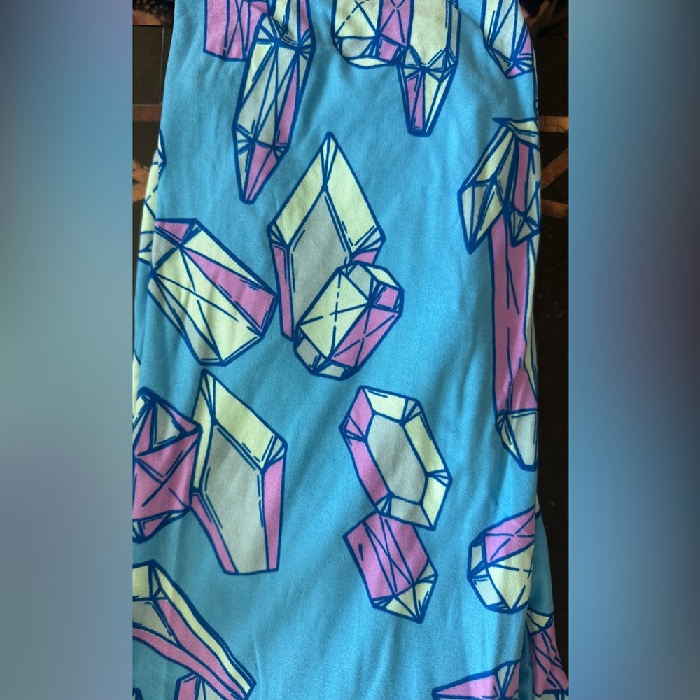 New TC Lularoe Gem Crystal Leggings, Tall & Curvy, Diamonds, Rare Unicorn